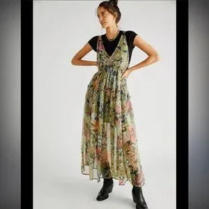 Julianna Free People Floral Maxi Dress - Multicolor